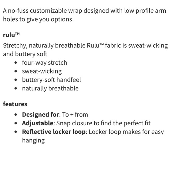 Lululemon Vinyasa Wrap - Picture 5 of 5